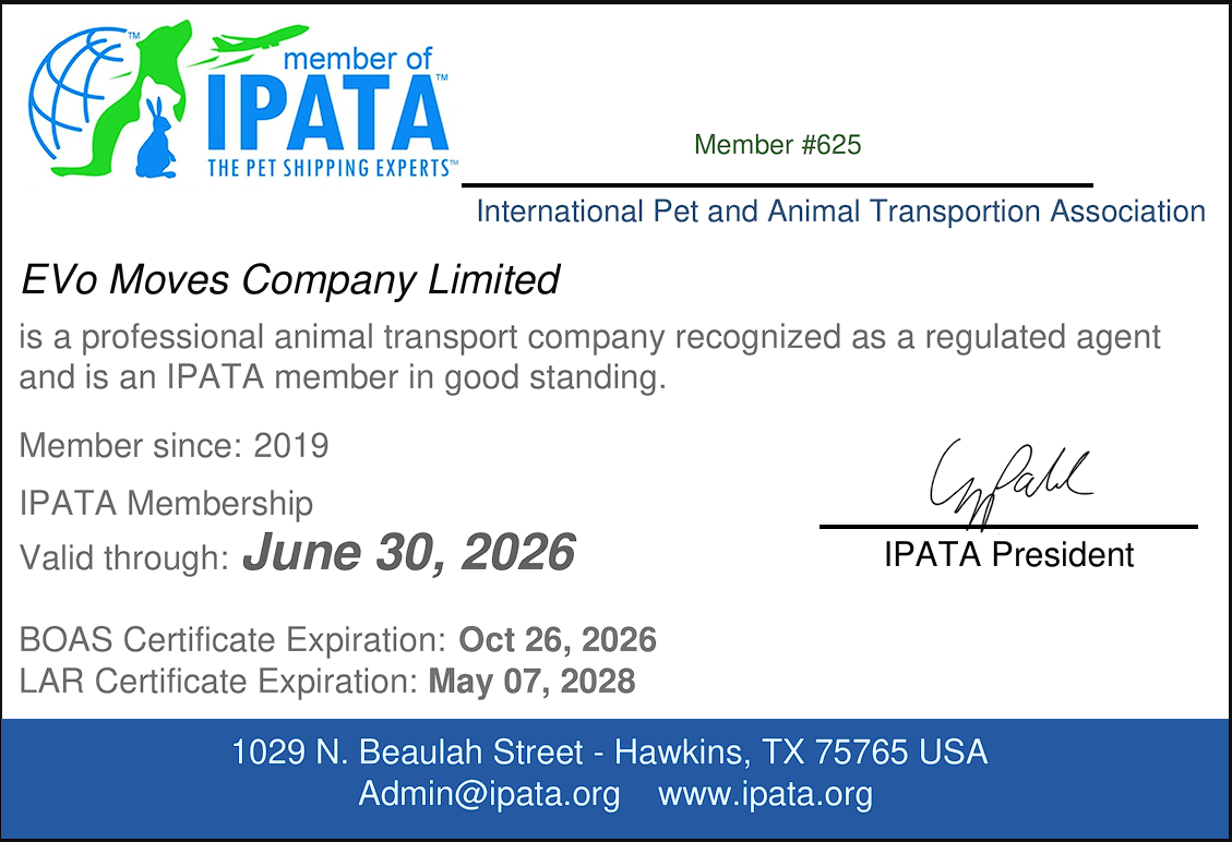 IPATA Certificate